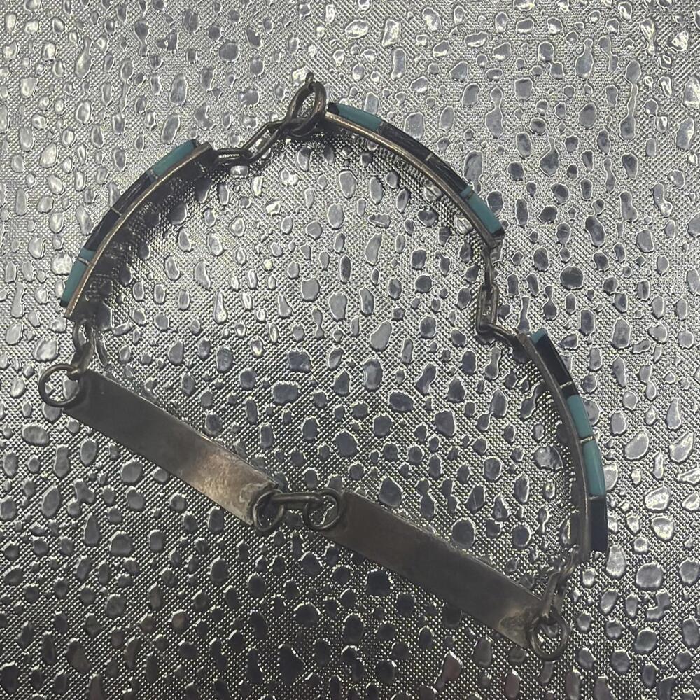 Vintage Native American Turquoise Bracelet & Earrings Set - Picture 5 of 11